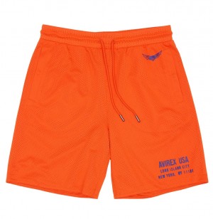 Avirex Aviator Mesh Short Muške Kratke Hlače Narančaste | EKRM-38027