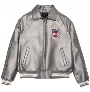 Avirex Limited Edition Pewter Metallic Icon Jacket Muške Jakne Metalne Srebrne | UXIV-60579