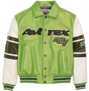 Avirex Stars And Stripe Jacket Muške Leather Visebojne | IOWF-35807