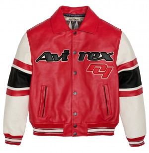 Avirex The Legend Jacket Muške Jakne Crvene | XZGP-62584