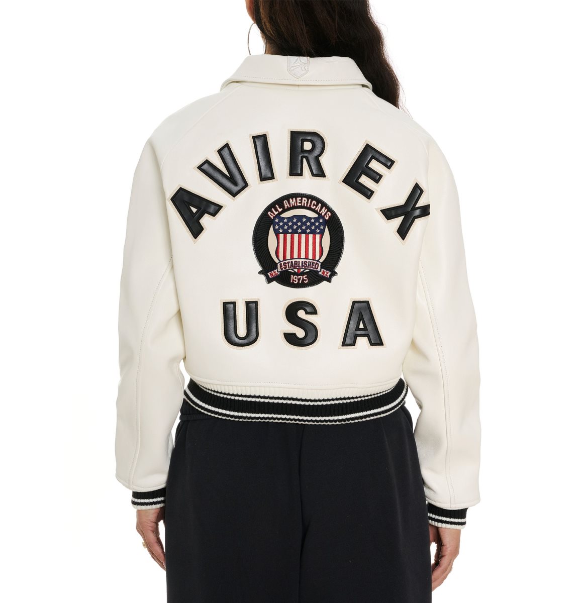 Avirex Cropped Icon Jacket Ženske Jakna Bijele | OXRB-69047