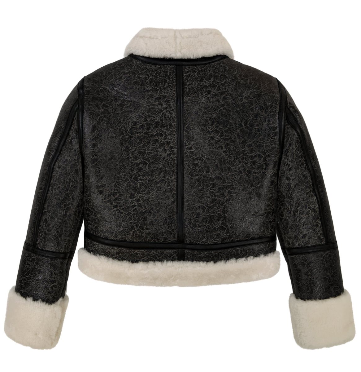 Avirex Cropped Shearling Jacket Ženske Jakna Visebojne | ZKCD-27530