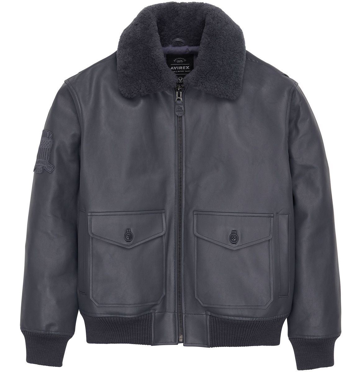 Avirex G-1 Bomber Jacket Muške Leather Sive | RYJS-85426