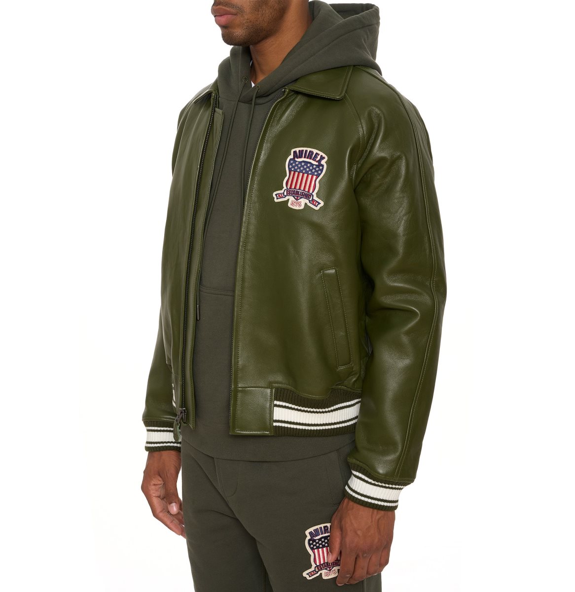 Avirex Icon Jacket Muške Jakne Maslinasto Zelene | KHNP-74180