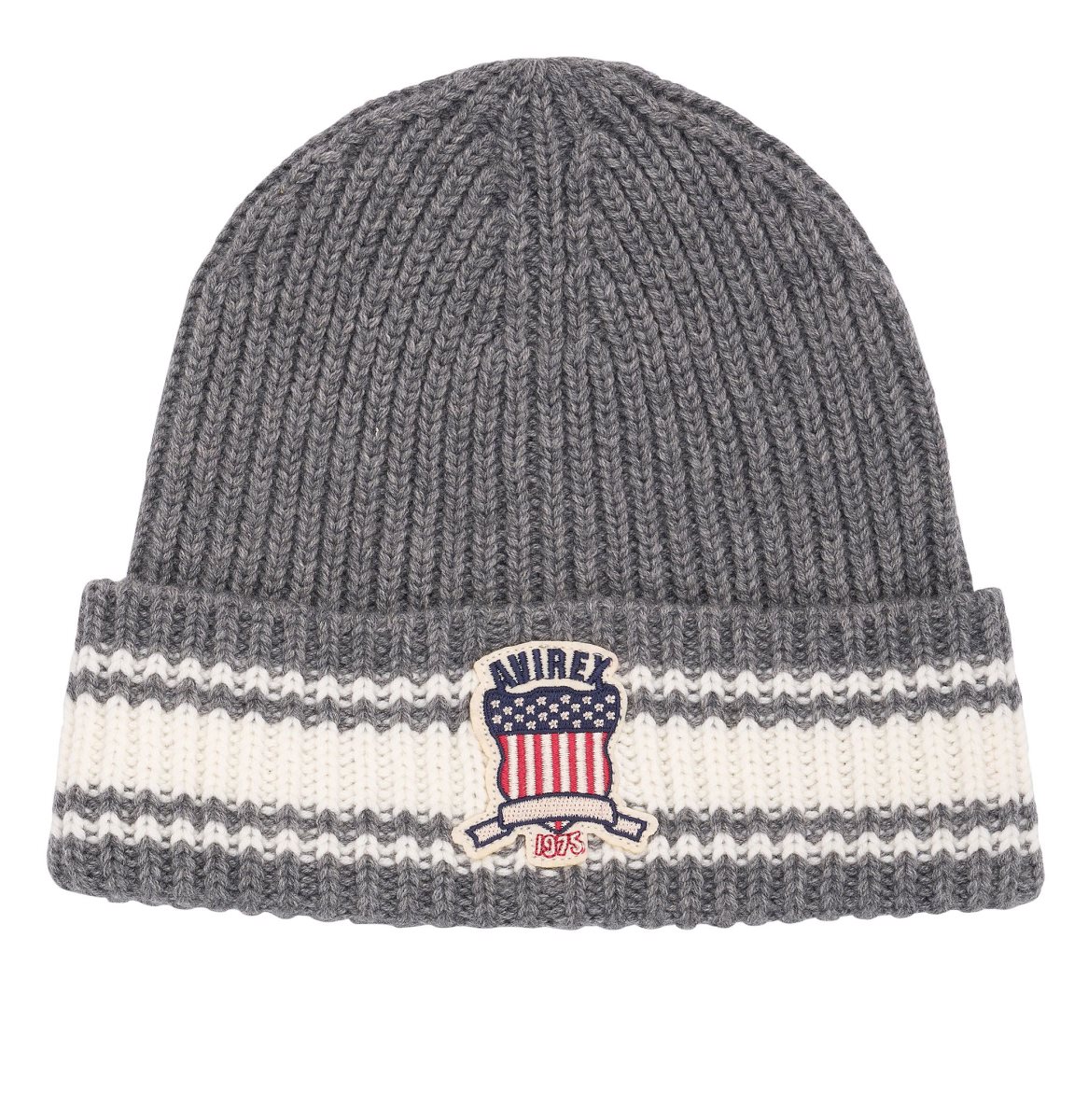 Avirex Icon Striped Beanie Muške Šeširi Sive | GSBY-37095