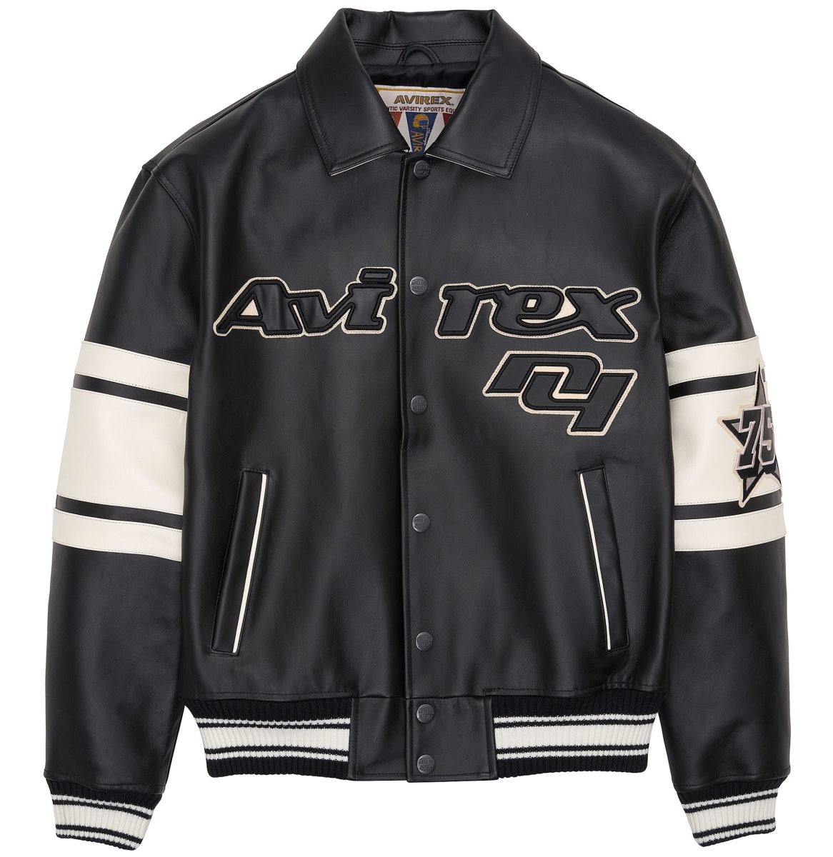 Avirex Limited Edition City Series Brooklyn Jacket Muške Leather Crne | CJMS-24180