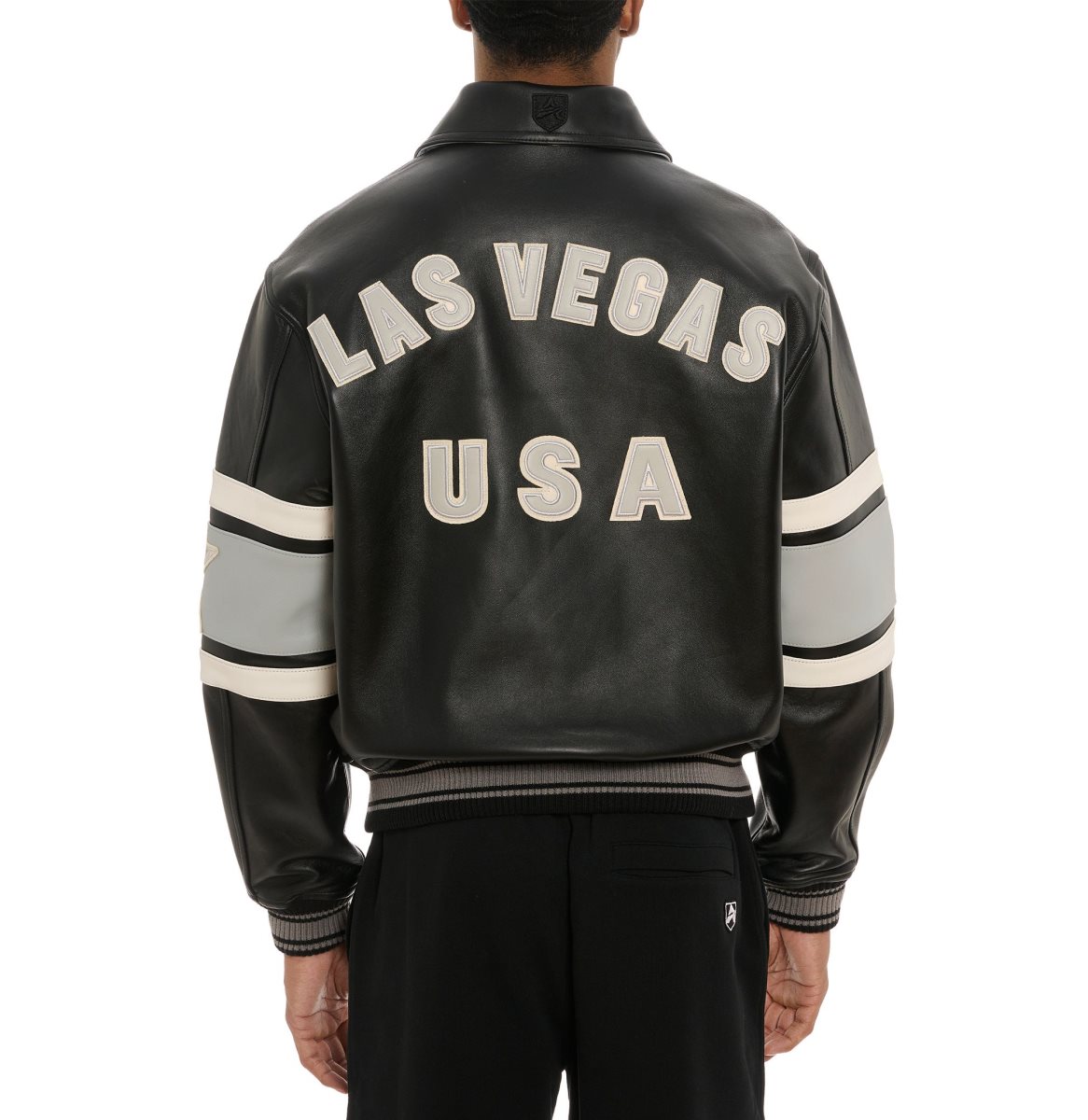 Avirex Limited Edition City Series Las Vegas Jacket Muške Leather Crne | RKVJ-61372