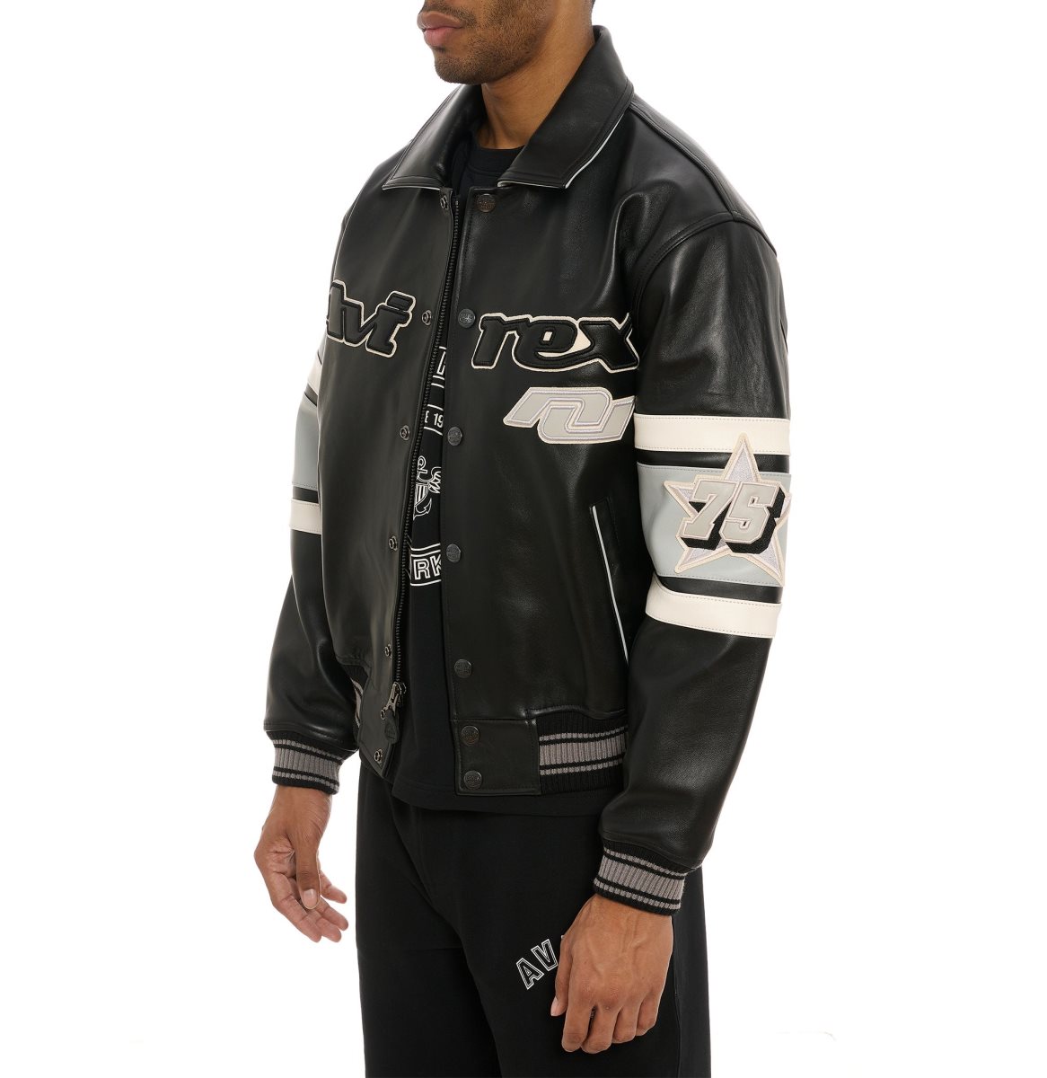 Avirex Limited Edition City Series Las Vegas Jacket Muške Leather Crne | RKVJ-61372