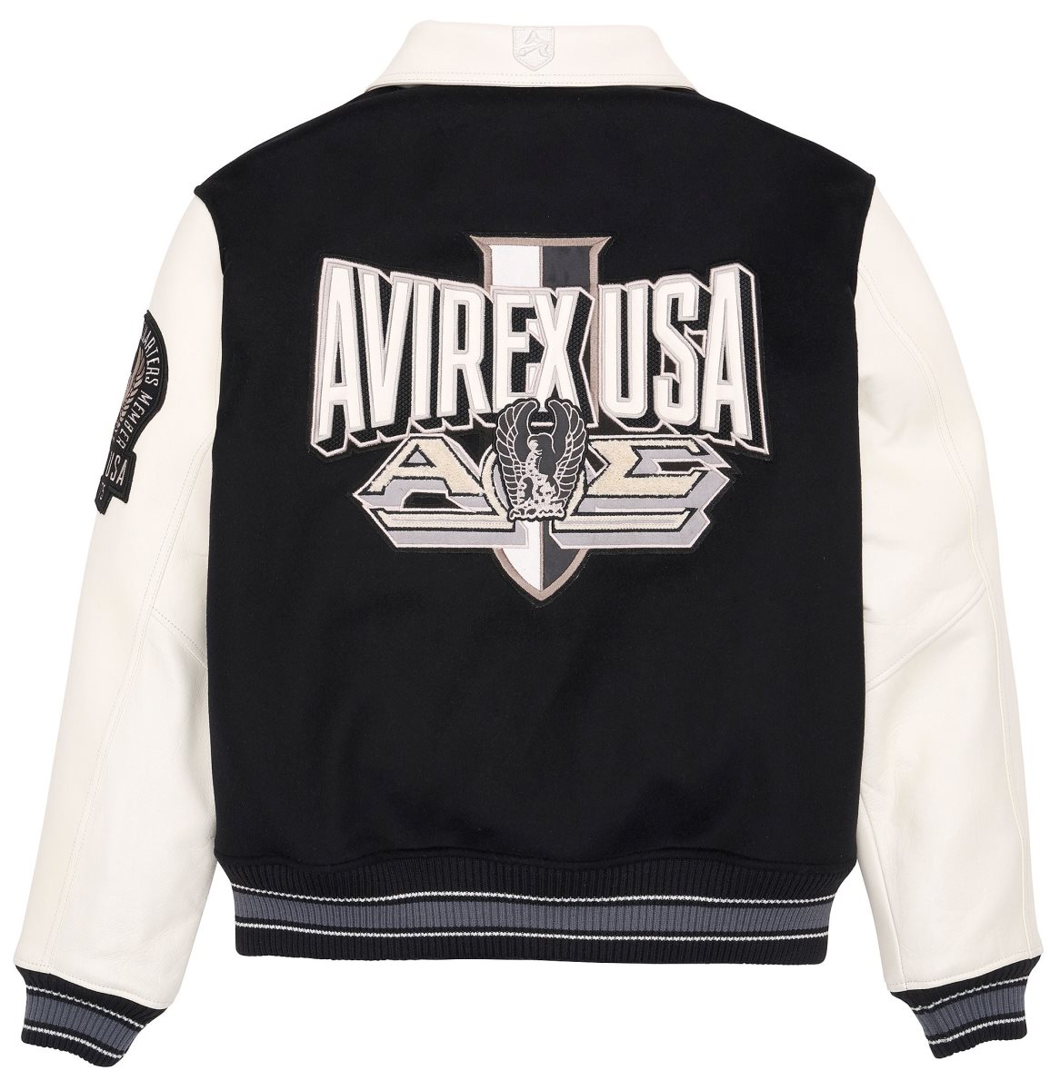 Avirex Omega Wool-leather Jacket Muške Jakne Visebojne | ZFXA-16024