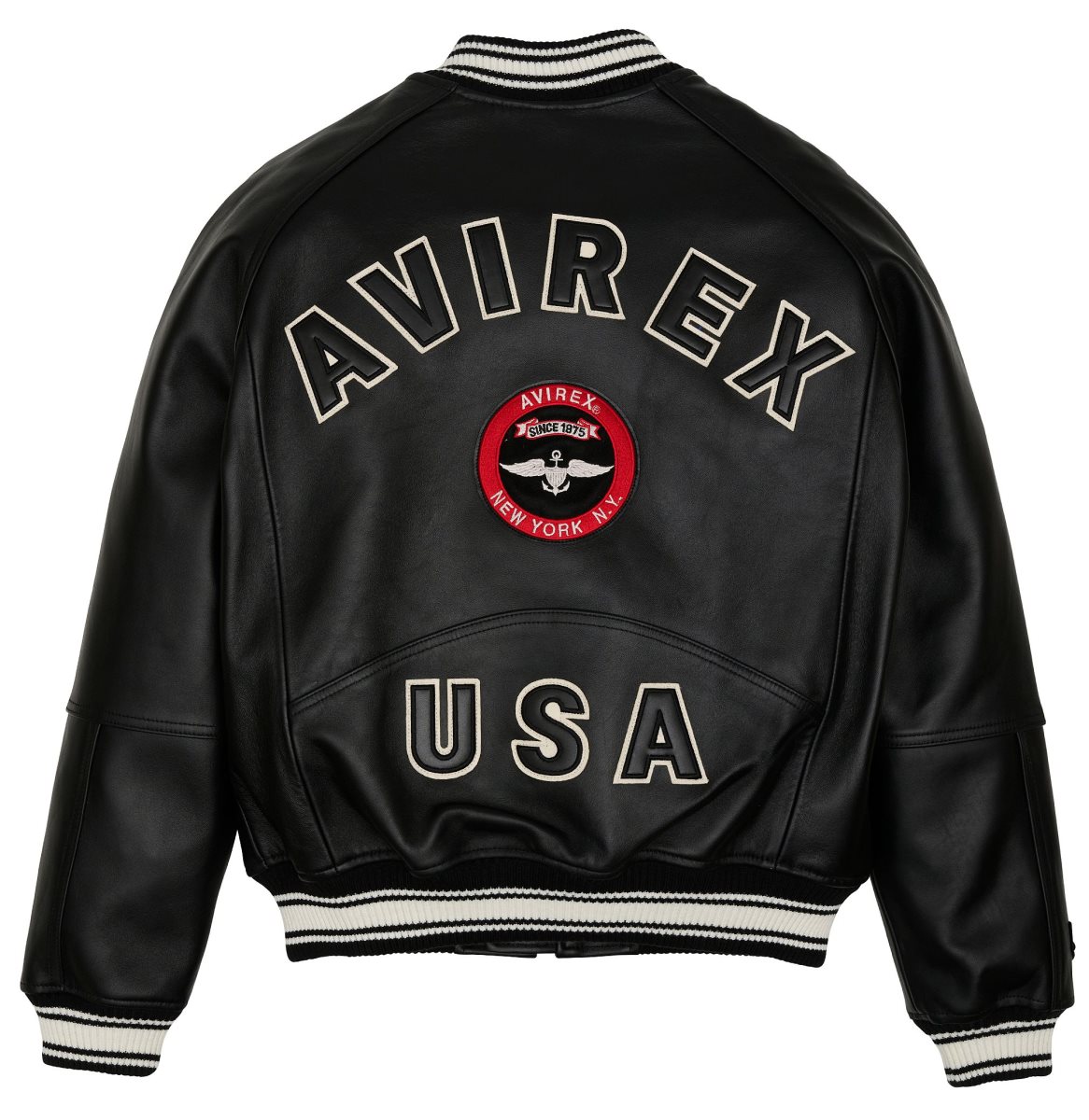 Avirex Stadium Jacket Muške Leather Visebojne | BACG-58624